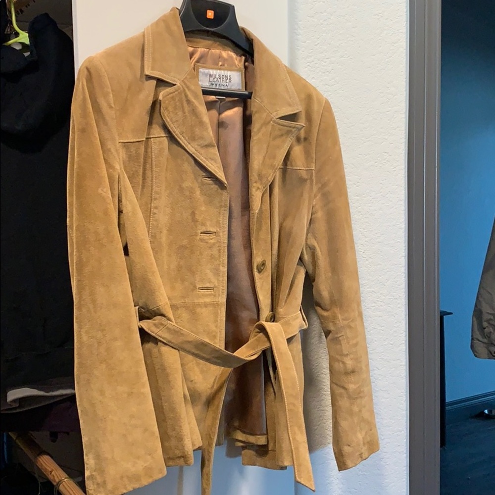 Wilson’s Leather Maxima belted suede jacket